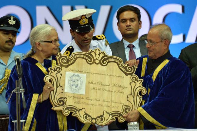Goa University confers Honorary D. Litt. degree to President Mukherjee - indiablooms
