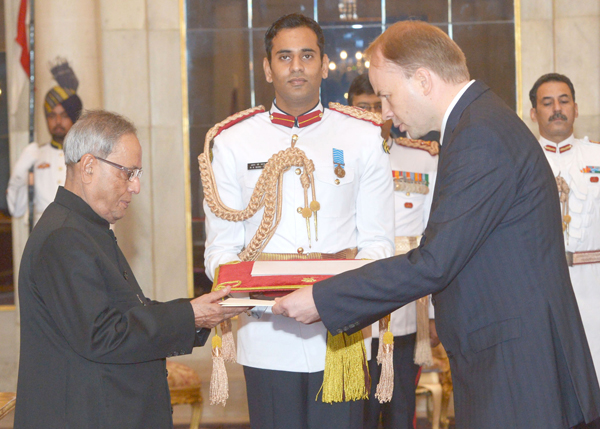 Pranab Mukherjee, at Rashtrapati Bhavan