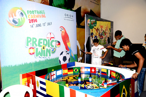World Cup fever comes alive in Bangalore's Orion Mall