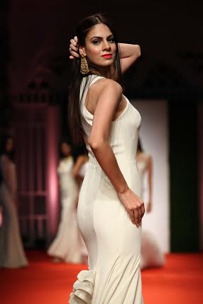 Nargis Fakhri walks for AZVA jewellery