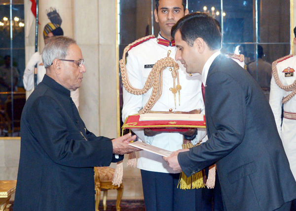 Pranab Mukherjee, at Rashtrapati Bhavan