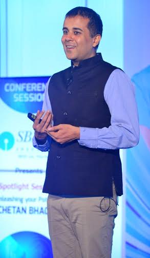 Chetan Bhagat addresses at Infocom 2014