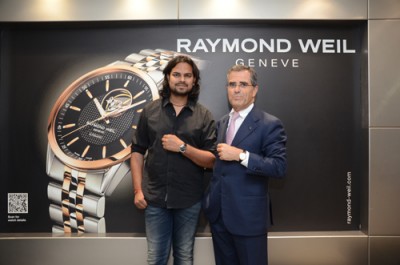 Raymond Weil felicitates fashion designer Rahul Mishra