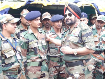 Bikram Singh visits Sukhna