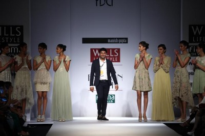 Models walk for Manish Gupta