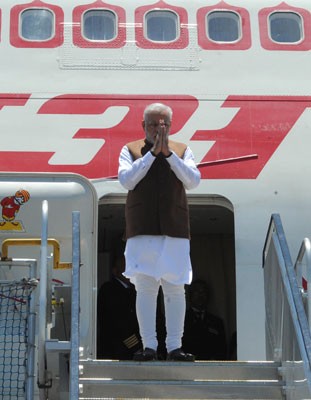Modi arrives at Brisbane
