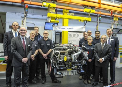 Perkins rolls out 20 millionth engine