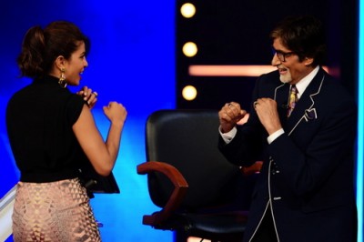 KBC hosts Priyanka Chopra in a special episode