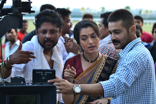 Prosenjit, Arpita shoot for 'Force'