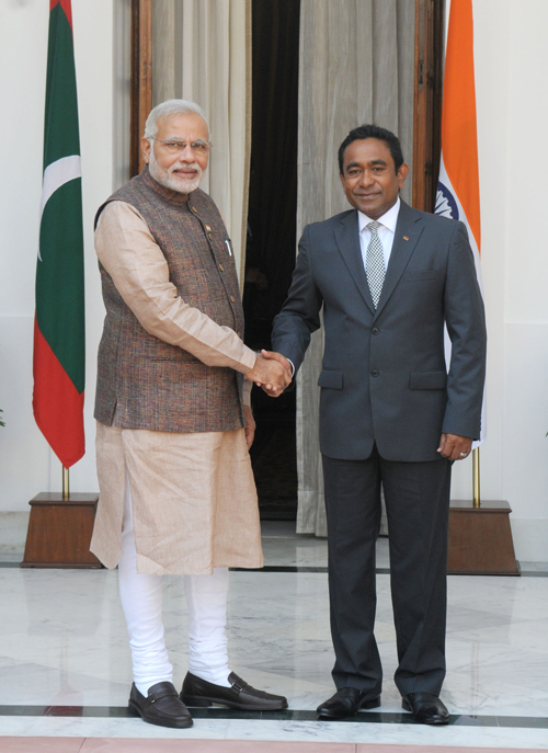 Shri Narendra Modi with the Prime Minister of Pakistan