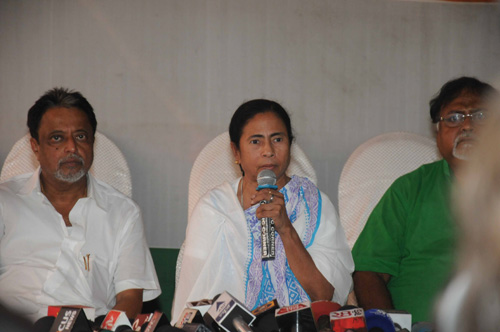 Mamata addresses media 