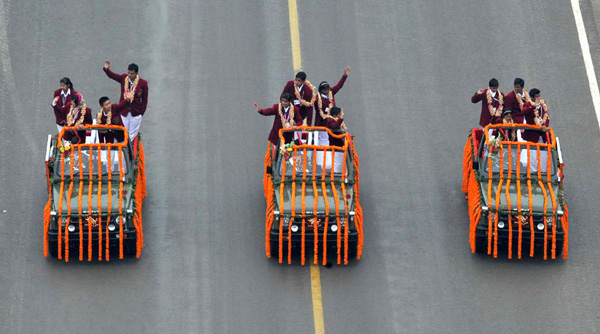 Rajpath during the 66th Republic Day Parade 2015