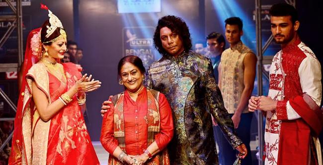 Kolkata: Sharbari Datta showcases her collections at  Kingfisher Ultrla Bengal Fashion Week
