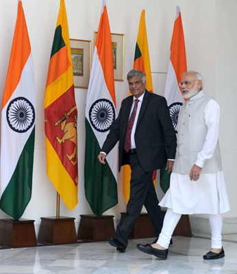 PM Narendra Modi meets Sri Lankan PM
