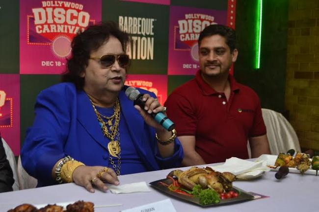 Bappi Lahiri rocks  Barbeque Nation