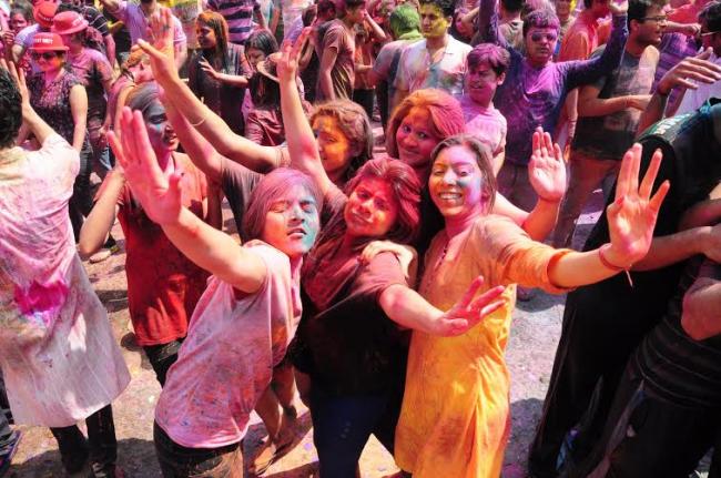 Kolkata's PC Chandra Gardens celebrates Holi