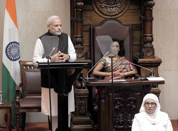Narendra Modi at Ganga Talao