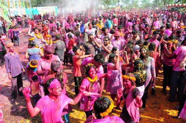 Kolkata's PC Chandra Gardens celebrates Holi