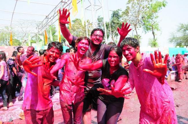 Kolkata's PC Chandra Gardens celebrates Holi