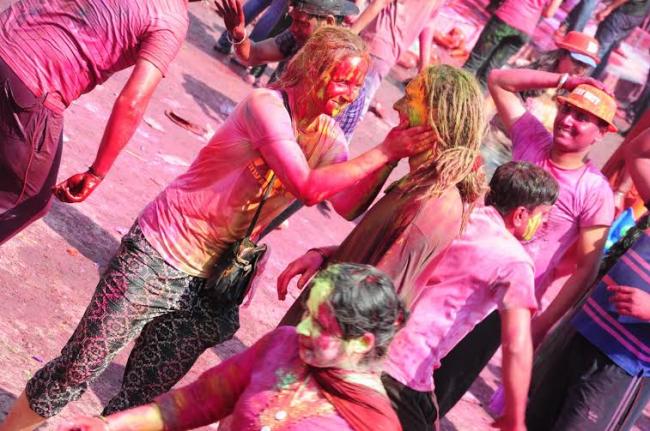 Kolkata's PC Chandra Gardens celebrates Holi