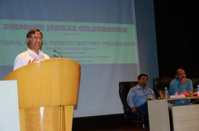 Ashutosh Sharma addresses at Diamond Jubilee Celebrations of National Atlas & Thematic Mapping Organization (NATMO)