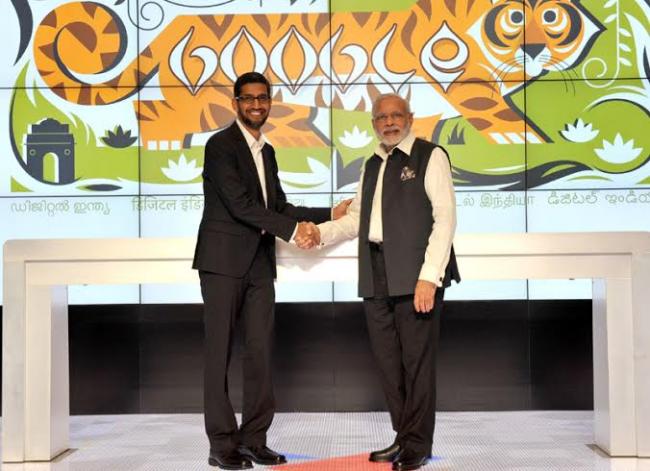 PM Modi visits Google, Facebook HQs