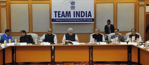 PM Modi chairs first Niti Aayog meeting