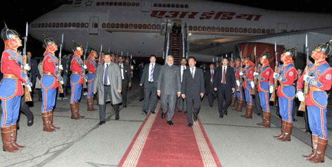 PM Modi reaches Mongolia