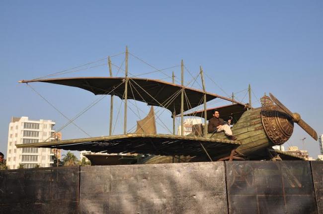 Team Hawaizaada recreates history in Mumbai beach