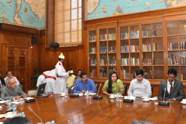 President meets NIT scholars 