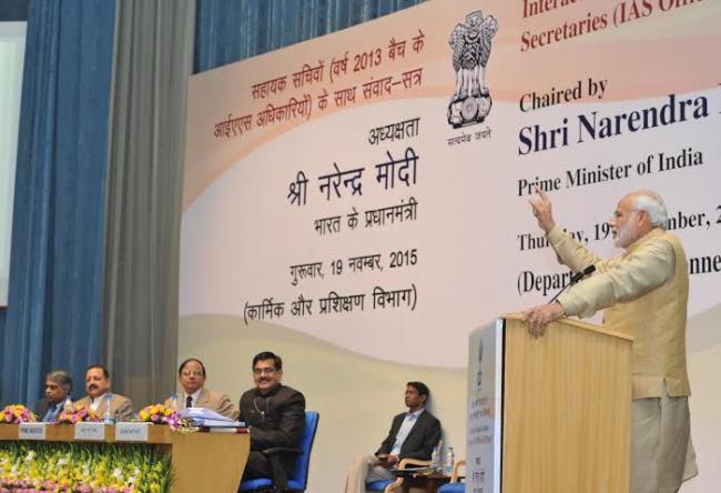  Narendra Modi being received by the Minister of State for Development of North Eastern Region