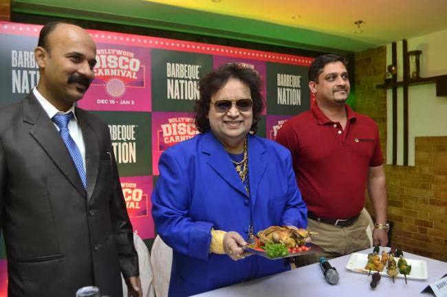 Bappi Lahiri rocks  Barbeque Nation