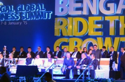 Jaitley, Mamata share stage at Bengal Business Summit