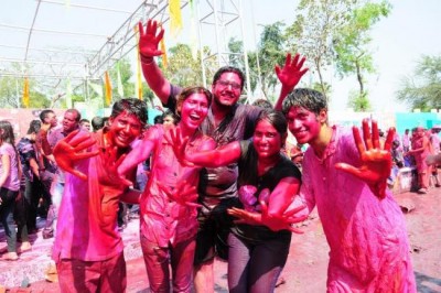 Kolkata's PC Chandra Gardens celebrates Holi