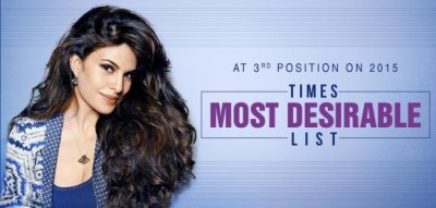 Jacqueline Fernandez ranks 3rd on the list of the most desirable women