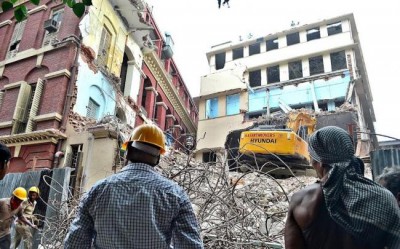 Non heritage blocks of Writers' Buildings demolished 