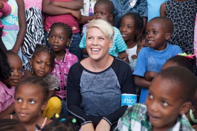 Renowned recording artist P!nk named newest UNICEF Ambassador