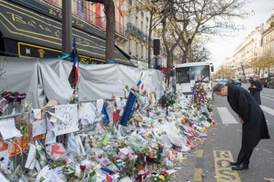 Paying tribute to victims of Paris attacks, UN chief says 'today, I too am Parisian'='