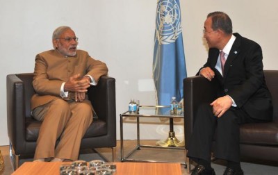 Narendra Modi meets UN Secretary-General Ban Ki-moon