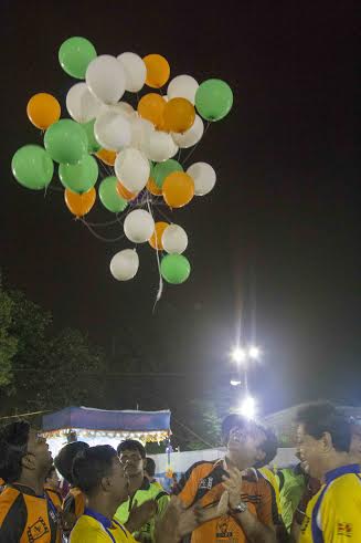 Film world hold football match to aid earthquake victims