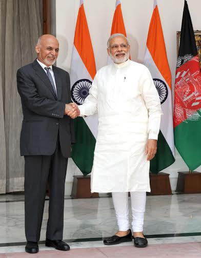 "India supports Ghani's  vision for peace and stability in Afghanistan"