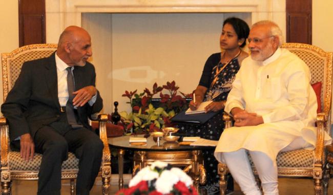 "India supports Ghani's  vision for peace and stability in Afghanistan"
