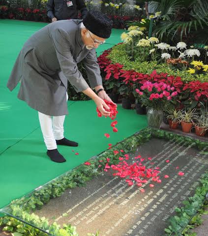  Late Smt. Indira Gandhi, on her 98th Birth Anniversary, at Shakti Sthal, in Delhi