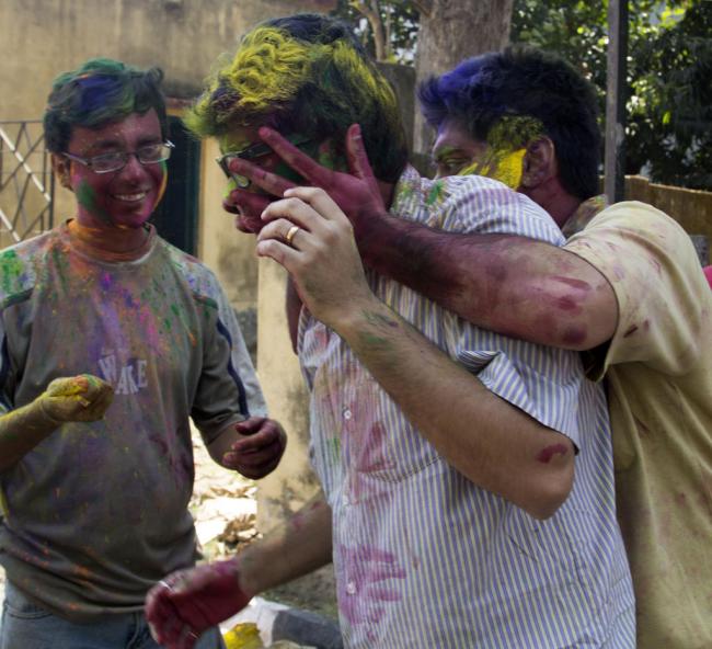 Holi celebration in Kolkata