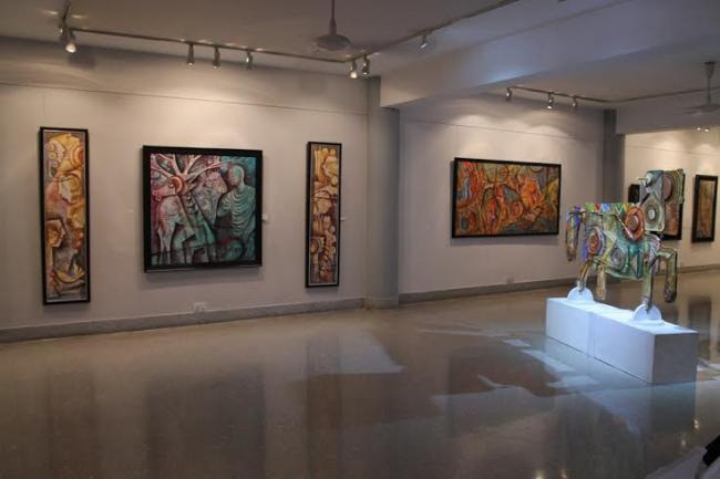 Fankaari Fossils painting exhibition unveiled in Kolkata
