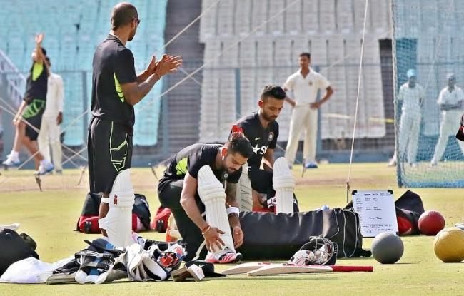 Indian team practice in Kolkata