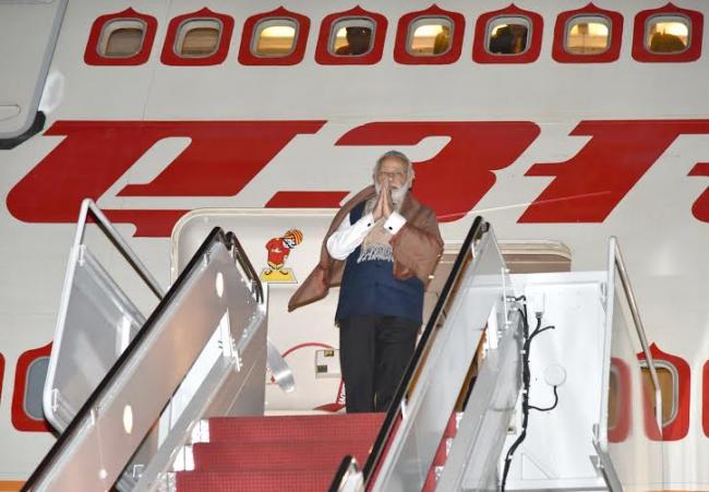 Narendra Modi arrives at Washington DC 