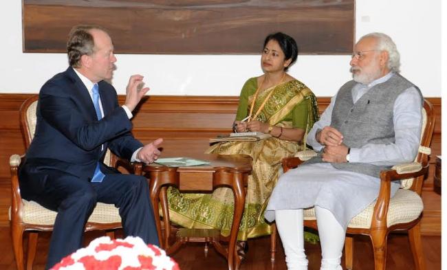  The Chairman, CISCO, Mr. John Chambers calls on the Prime Minister