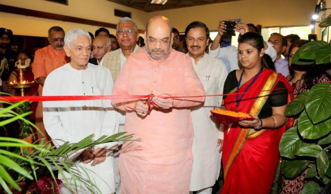Amit Shah inaugurates exhibition on Dr Shyama Prasad Mukheerjee