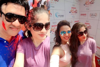 Anmol Malik spotted at Zoom Holi Party